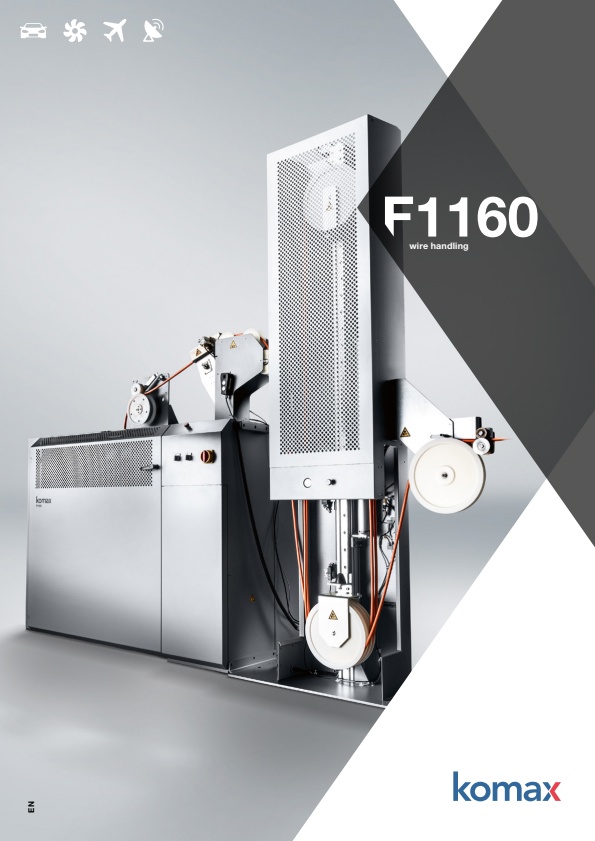 Komax - Model F1160 - Prefeeding Wire Processing Machine - Brochure