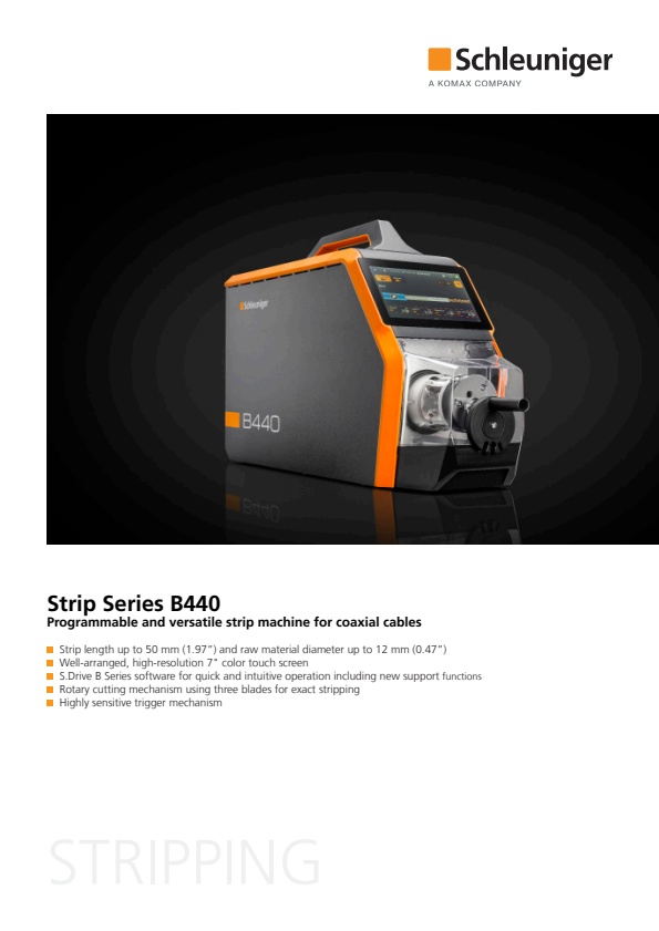 Schleuniger - Model Strip Series B440 - Multilayer Stripping Machine ...