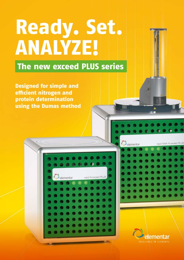Elementar - Model rapid N exceed® PLUS - Nitrogen and Protein Analyzer ...