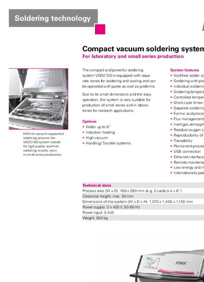 Pink - Model SIN 20 - Vacuum Assisted, Small Scale Sintering System ...