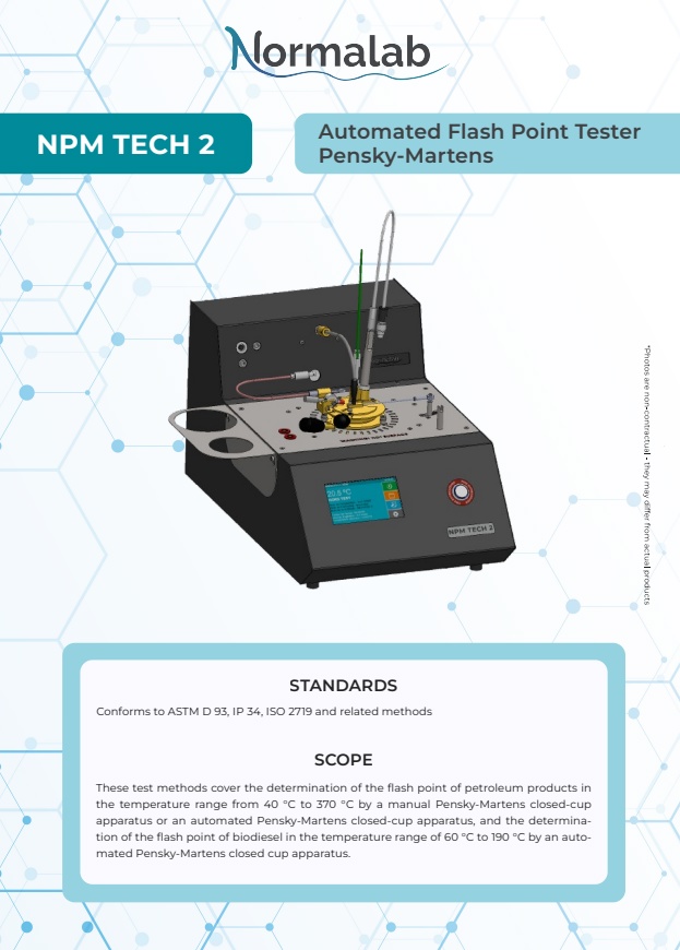 Normalab - Model Pensky Martens NPM TECH 2 - Automated Flash Point ...