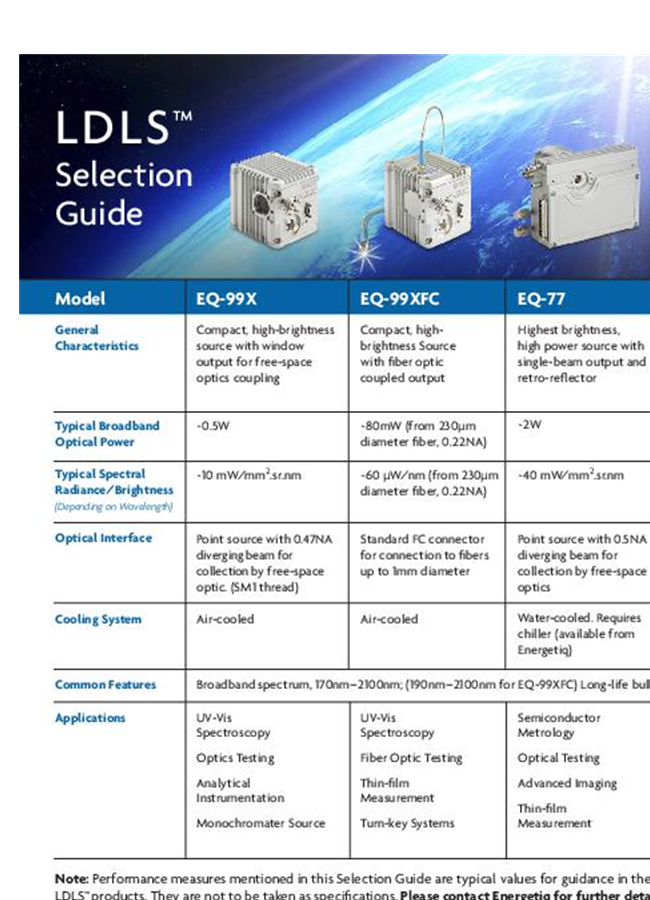 LDLS - Selection Guide