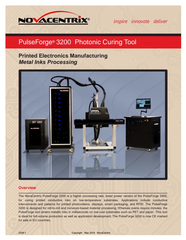 PulseForge - Model 3300 - Semiconductor and Photovoltaic Materials ...