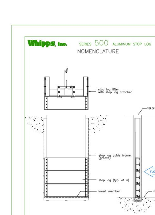 Model 509 - Aluminum Stop Logs Brochure