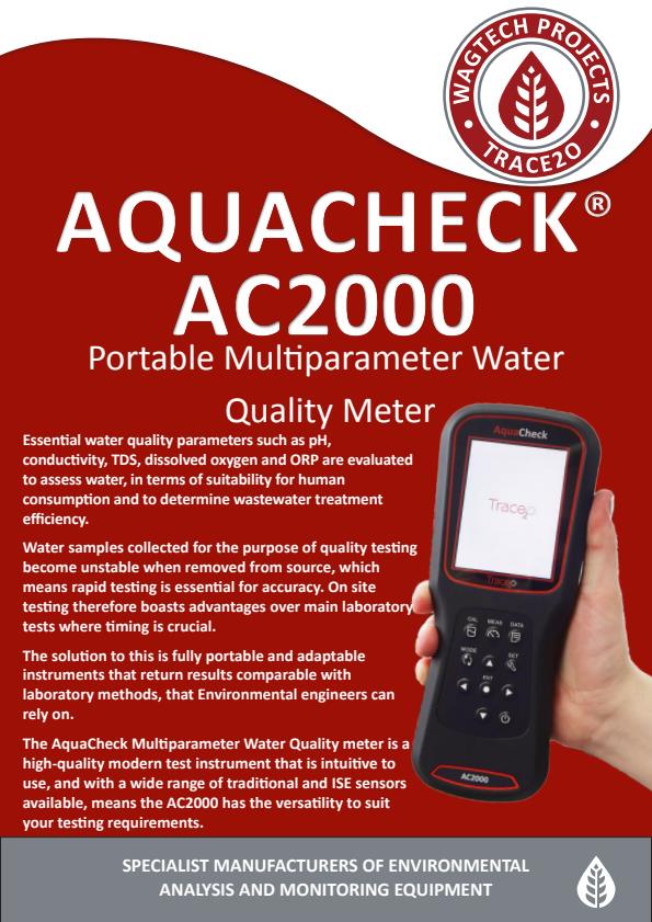 AquaCheck - Model AC2000 - Portable Multiparameter Water Quality Meter ...