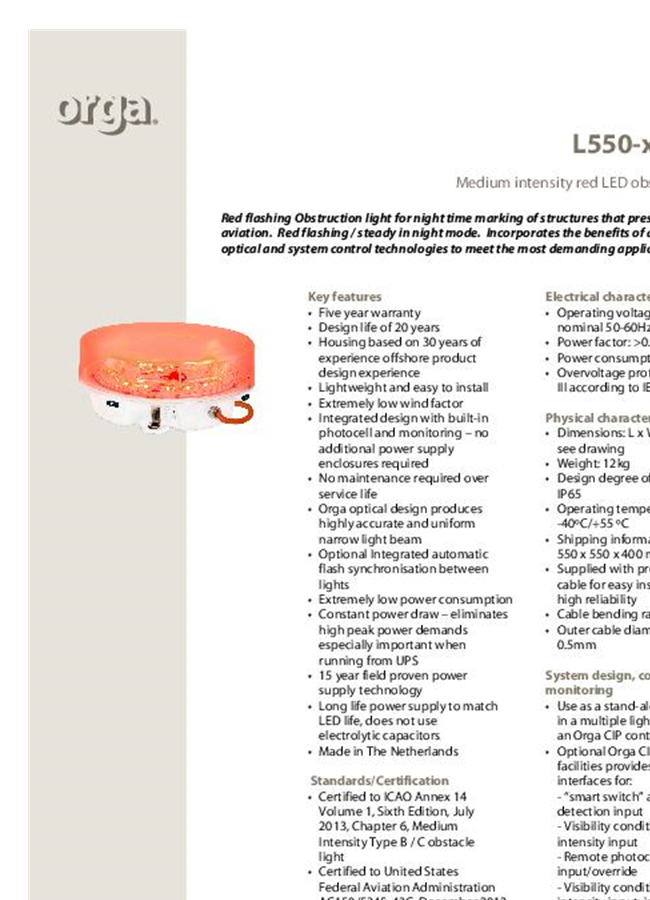 Orga Led Module Orga - Model TD/PM - Circle-H LED Lighting Panels - Brochure