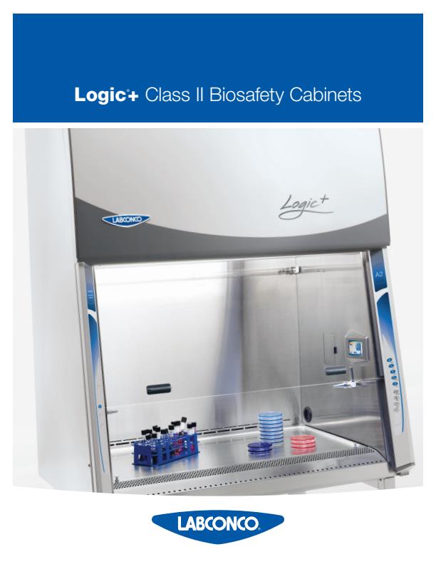 Labconco - Model Logic+ Class II, Type A2 - Purifier Biosafety Cabinets ...