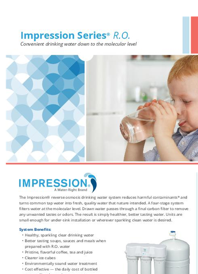 Water-Right - Model Impression Series - Reverse Osmosis Drinking Water ...
