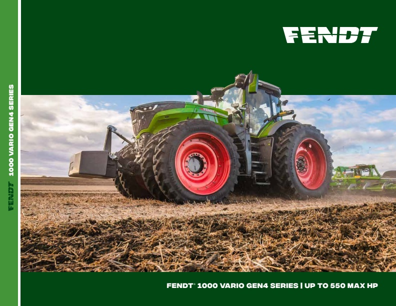 Fendt - Model 1000 Vario - Adaptable Fixed-Frame Tractor -Brochure
