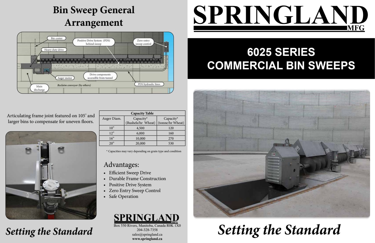 Springland - Model 6025 - Commercial Electric Sweep System - Brochure