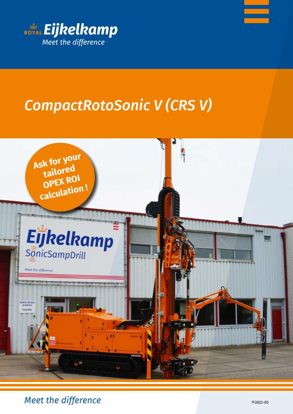 CompactRotoSonic - Model CRS-V - Multi-Purpose Sonic Rig - Brochure