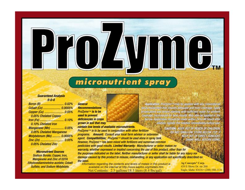 SummitGold ProZyme - Soil Enzyme Bio-stimulant - Brochure
