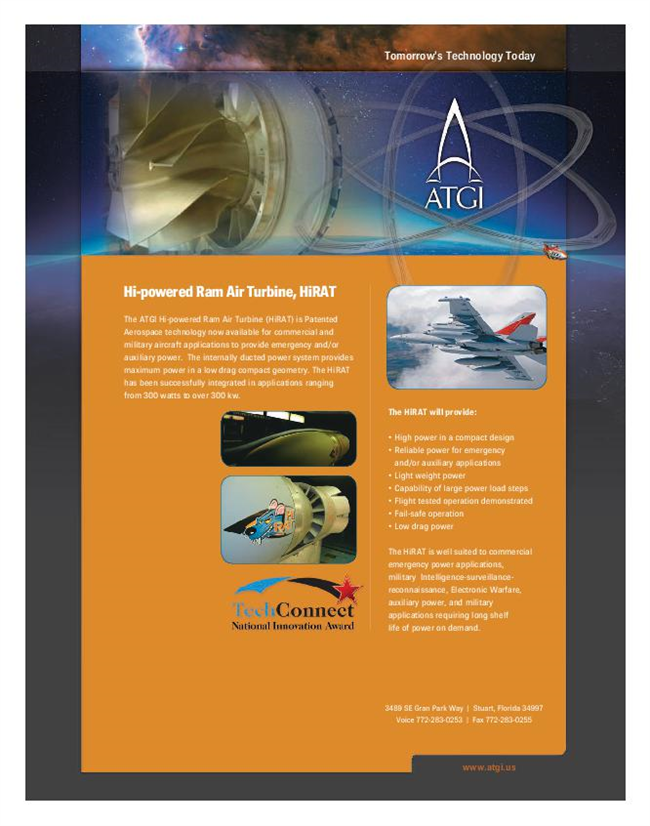 ATGI - Ram Air Turbine (RAT) - Brochure