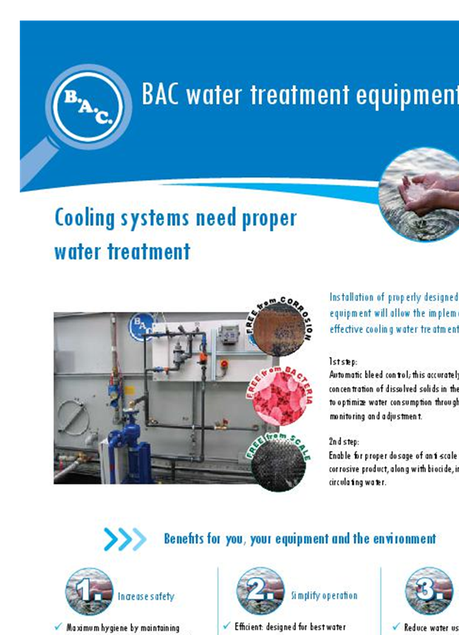 BAC - Model BCP 0 D - Automatic Bleed Control System Brochure