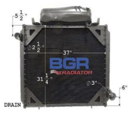 BGR FLD12,120: Classic XL Freightliner Radiator