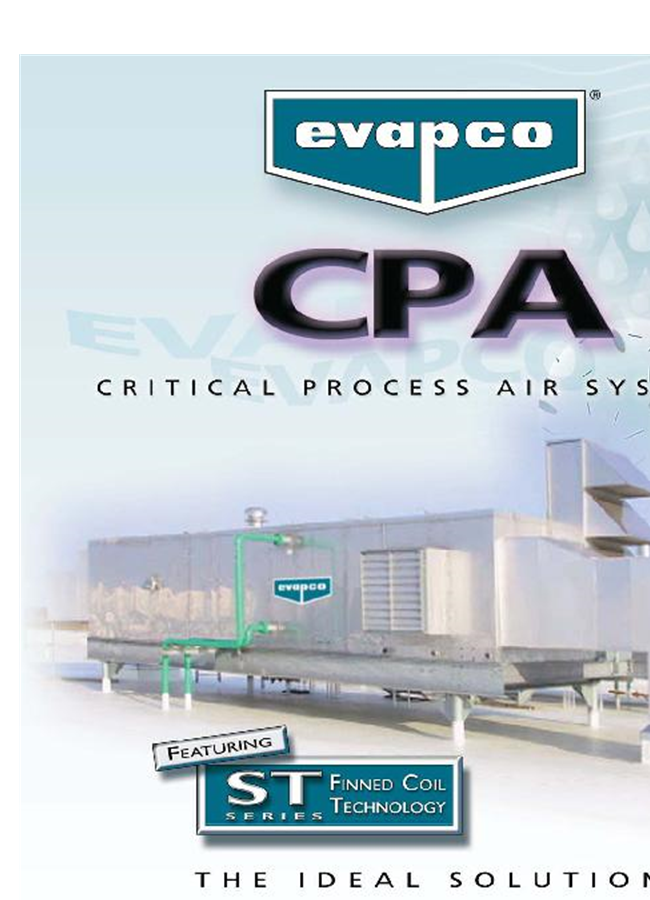 Evapco - Model CPA - Critical Process Air Systems - Brochure