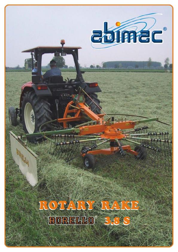 Borello - Model 3.8 - Single Rotor Rotary Rake- Brochure