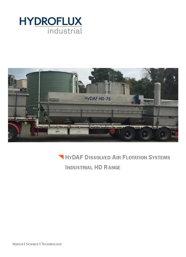 Dissolved Air Flotation System (DAF) Brochure