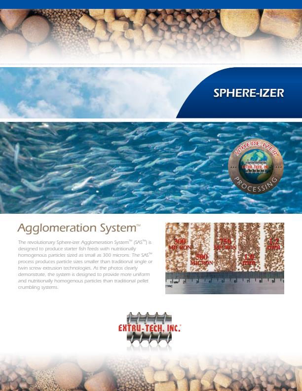 Extru-Tech - Model SAS - Sphere-Izer Agglomeration System - Brochure