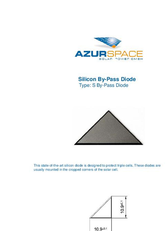 Space - Model 3G30C - Triple Junction Solar Cell - Brochure