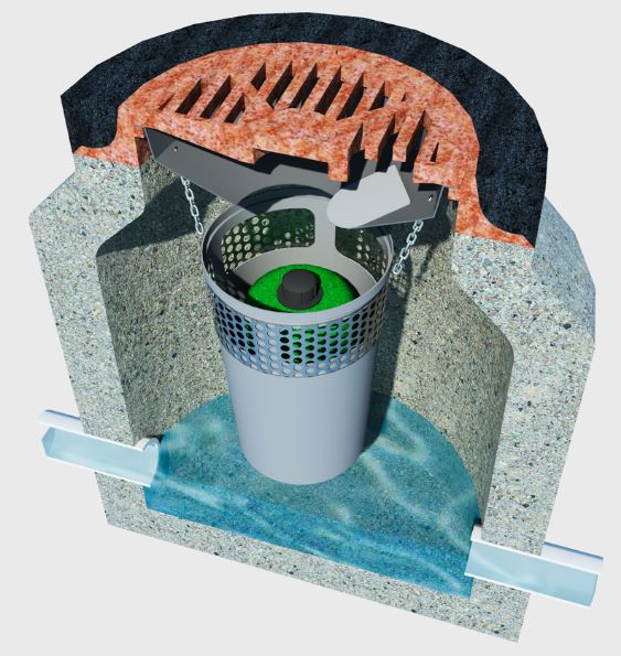 Round Grate Water Decontaminator Catch Basin Filter | Inventive ...