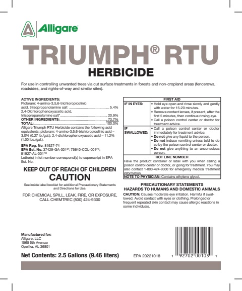 Alligare - Model TRIUMPH RTU - Herbicide - Brochure