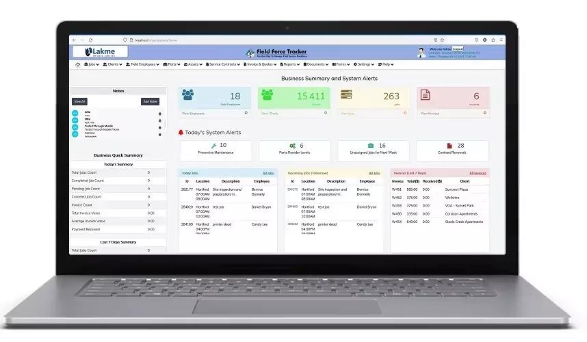 Field Force Security and Fire Alarm Installer Software