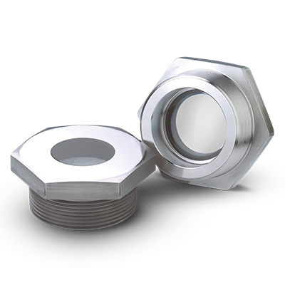 LJ Star METAGLAS Industrial Threaded Sight Glass Window