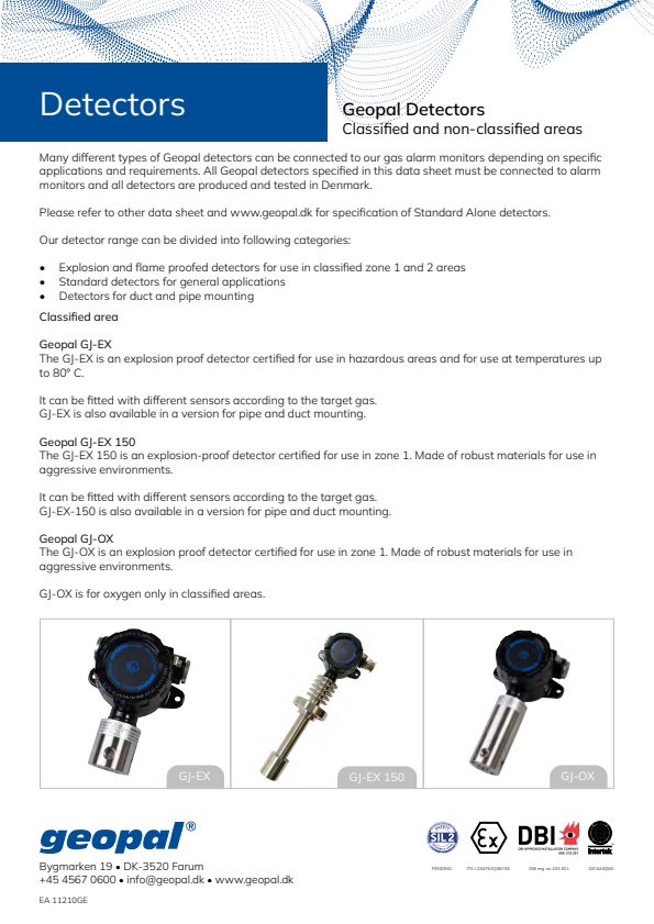 Geopal - Model GJ-CO2 - Gas Detector -Brochure