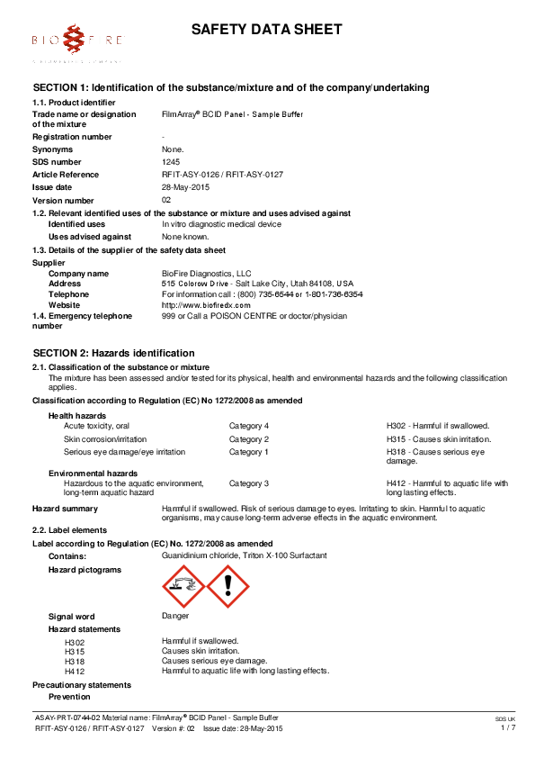 BioFire FilmArray - Model ID - Blood Culture Identification (BCID ...